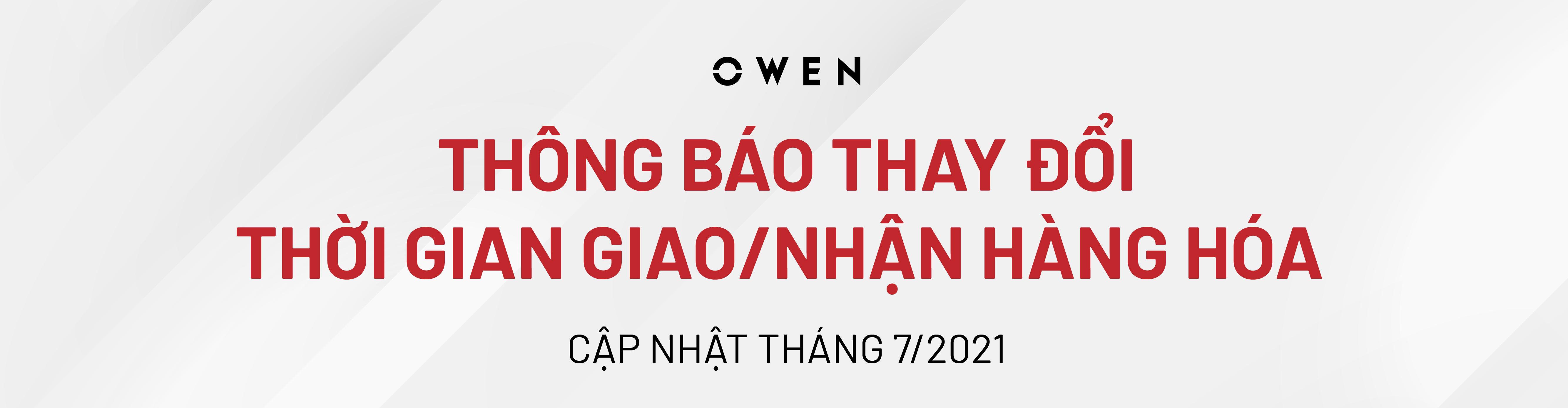 THÔNG BÁO THAY ĐỔI THỜI GIAN GIAO/NHẬN HÀNG HÓA