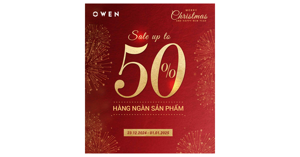 MERRY CHRISTMAS & HAPPY NEW YEAR - GIẢM TỚI 50% HÀNG NGÀN SẢN PHẨM