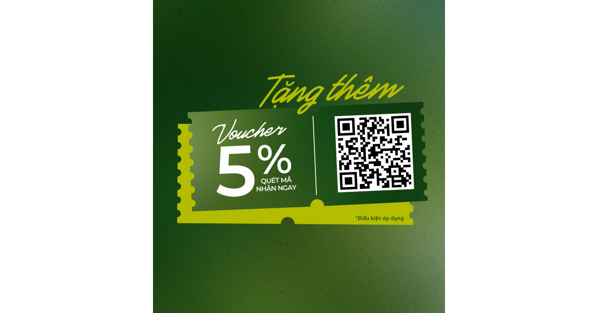 CHƯƠNG TRÌNH TẶNG THÊM VOUCHER 5%