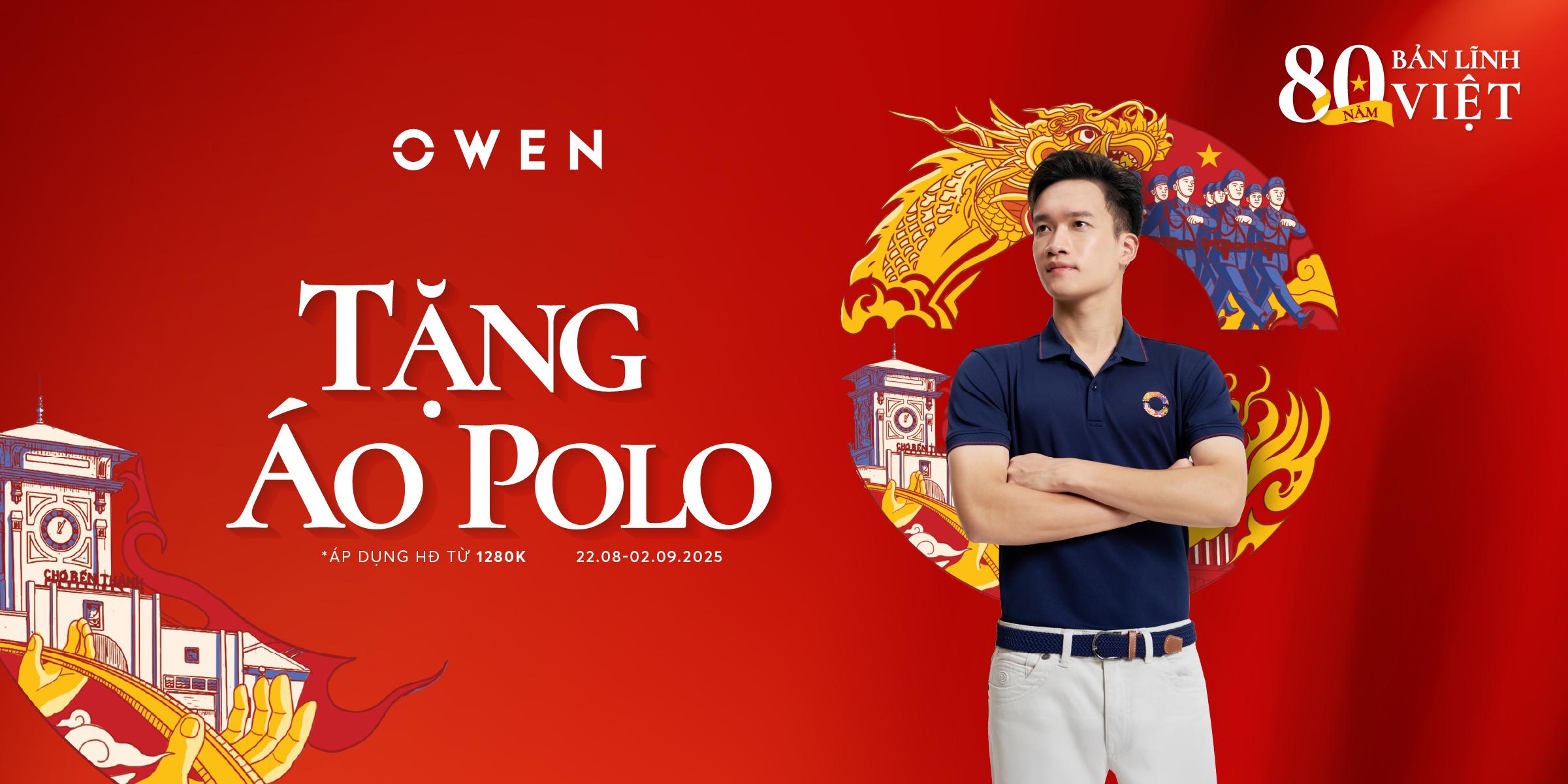 OWEN TẶNG POLO PHIÊN BẢN “TẾT ĐỘC LẬP” - MÓN QUÀ TỪ TRÁI TIM YÊU NƯỚC