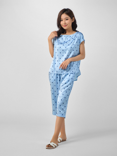 đồ ngủ Hộp quà Holiday - đầm ngủ tổng hợp lụa Satin xẻ tà VERA